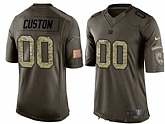 Nike Youth New York Giants Customized Olive Camo Salute To Service Veterans Day Limited Jersey,baseball caps,new era cap wholesale,wholesale hats